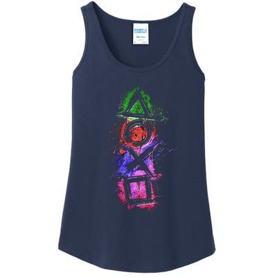 Playstation Symbol Logo Ladies Essential Tank