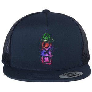 Playstation Symbol Logo Flat Bill Trucker Hat