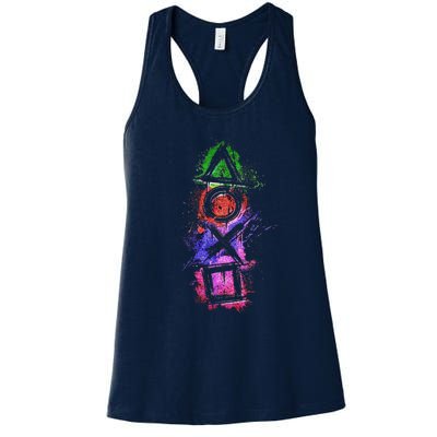 Playstation Symbol Logo Women's Racerback Tank