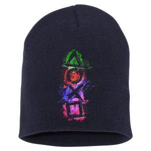 Playstation Symbol Logo Short Acrylic Beanie