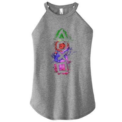 Playstation Symbol Logo Women's Perfect Tri Rocker Tank