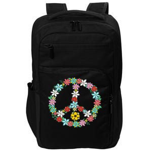 Peace Sign Love 60s 70s Tie Dye Hippie Impact Tech Backpack