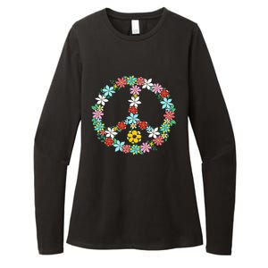 Peace Sign Love 60s 70s Tie Dye Hippie Womens CVC Long Sleeve Shirt