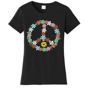 Peace Sign Love 60s 70s Tie Dye Hippie Women's T-Shirt