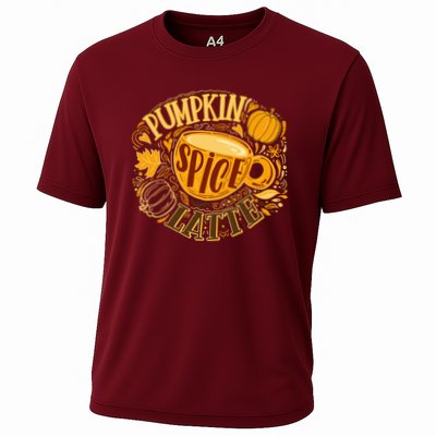 Pumpkin Spice Latte Emblem Sign Performance Shirt