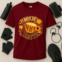 Pumpkin Spice Latte Emblem Sign Cooling Performance Crew T-Shirt