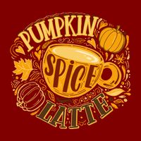 Pumpkin Spice Latte Emblem Sign Cooling Performance Crew T-Shirt