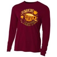 Pumpkin Spice Latte Emblem Sign Cooling Performance Long Sleeve Crew