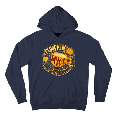 Pumpkin Spice Latte Emblem Sign Tall Hoodie