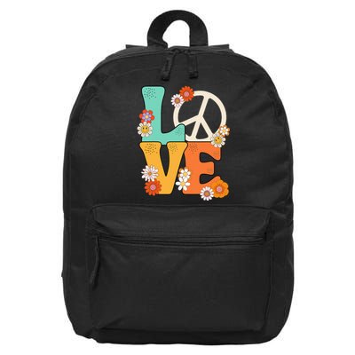 Peace Sign Love 60 s 70s Outfits For  16 in Basic Backpack