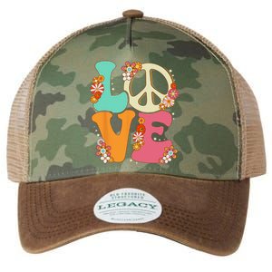 Peace Sign Love 60s 70s Costume Groovy Hippie Theme Party Legacy Tie Dye Trucker Hat