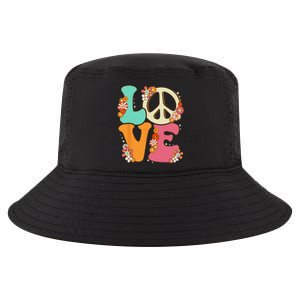 Peace Sign Love 60s 70s Costume Groovy Hippie Theme Party Cool Comfort Performance Bucket Hat