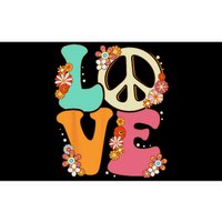 Peace Sign Love 60s 70s Costume Groovy Hippie Theme Party Bumper Sticker