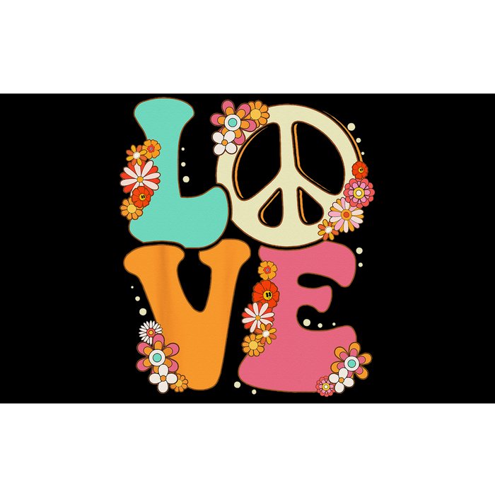 Peace Sign Love 60s 70s Costume Groovy Hippie Theme Party Bumper Sticker