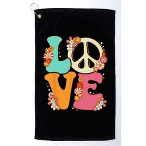 Peace Sign Love 60s 70s Costume Groovy Hippie Theme Party Platinum Collection Golf Towel