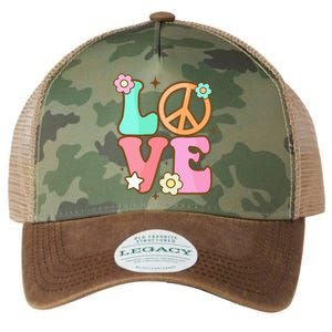 Peace Sign Love 60s 70s Costume Groovy Hippie Theme Party Legacy Tie Dye Trucker Hat