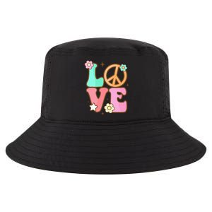 Peace Sign Love 60s 70s Costume Groovy Hippie Theme Party Cool Comfort Performance Bucket Hat