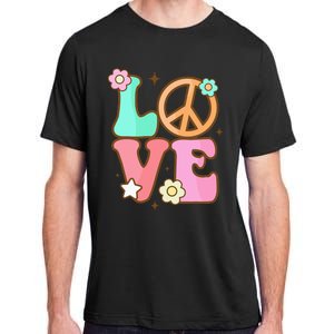 Peace Sign Love 60s 70s Costume Groovy Hippie Theme Party Adult ChromaSoft Performance T-Shirt