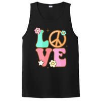 Peace Sign Love 60s 70s Costume Groovy Hippie Theme Party PosiCharge Competitor Tank