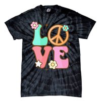 Peace Sign Love 60s 70s Costume Groovy Hippie Theme Party Tie-Dye T-Shirt