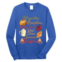 Pumpkin Spice Latte Halloween Fall Coffee Horror Movie Lover Gift Long Sleeve Shirt