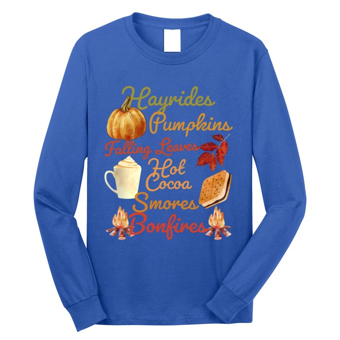 Pumpkin Spice Latte Halloween Fall Coffee Horror Movie Lover Gift Long Sleeve Shirt