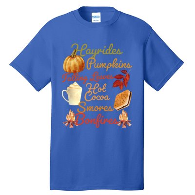 Pumpkin Spice Latte Halloween Fall Coffee Horror Movie Lover Gift Tall T-Shirt