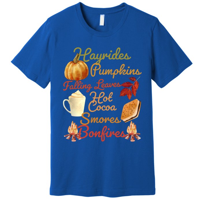 Pumpkin Spice Latte Halloween Fall Coffee Horror Movie Lover Gift Premium T-Shirt