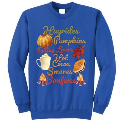 Pumpkin Spice Latte Halloween Fall Coffee Horror Movie Lover Gift Tall Sweatshirt