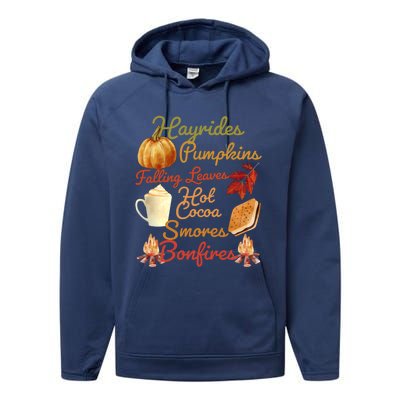 Pumpkin Spice Latte Halloween Fall Coffee Horror Movie Lover Gift Performance Fleece Hoodie