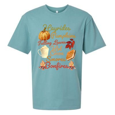 Pumpkin Spice Latte Halloween Fall Coffee Horror Movie Lover Gift Sueded Cloud Jersey T-Shirt