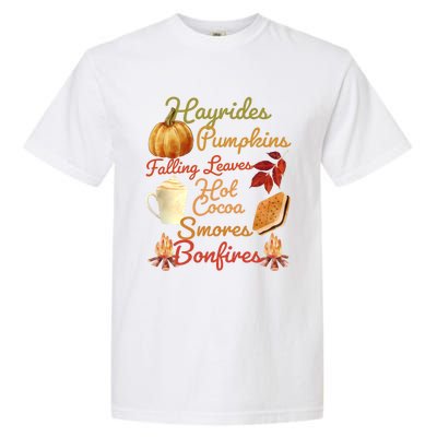 Pumpkin Spice Latte Halloween Fall Coffee Horror Movie Lover Gift Garment-Dyed Heavyweight T-Shirt