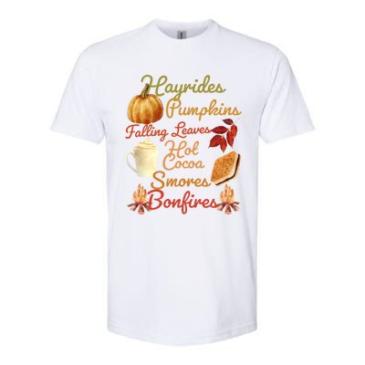 Pumpkin Spice Latte Halloween Fall Coffee Horror Movie Lover Gift Softstyle® CVC T-Shirt