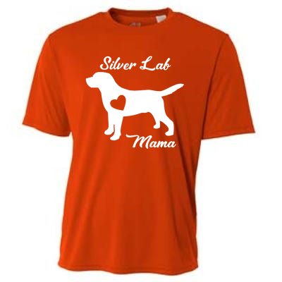 Proud Silver Lab Mama Mom Labrador Retriever Funny Gift Cooling Performance Crew T-Shirt