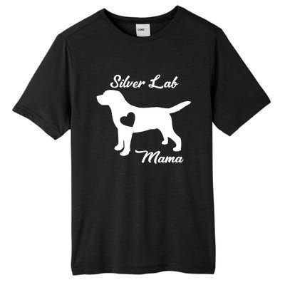 Proud Silver Lab Mama Mom Labrador Retriever Funny Gift Tall Fusion ChromaSoft Performance T-Shirt