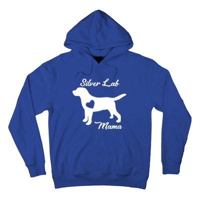 Proud Silver Lab Mama Mom Labrador Retriever Funny Gift Hoodie