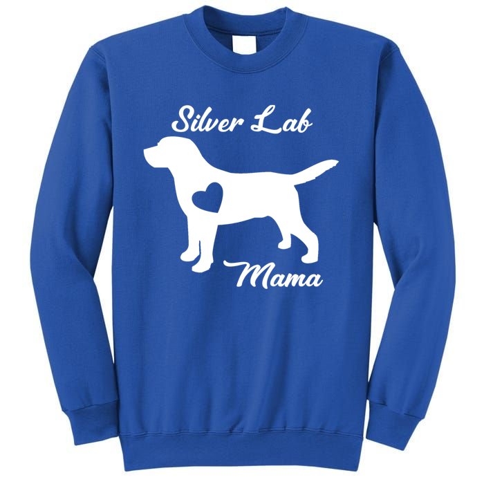 Proud Silver Lab Mama Mom Labrador Retriever Funny Gift Sweatshirt