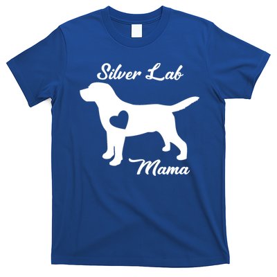 Proud Silver Lab Mama Mom Labrador Retriever Funny Gift T-Shirt