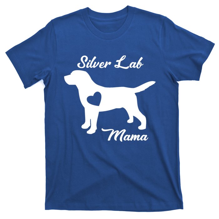 Proud Silver Lab Mama Mom Labrador Retriever Funny Gift T-Shirt