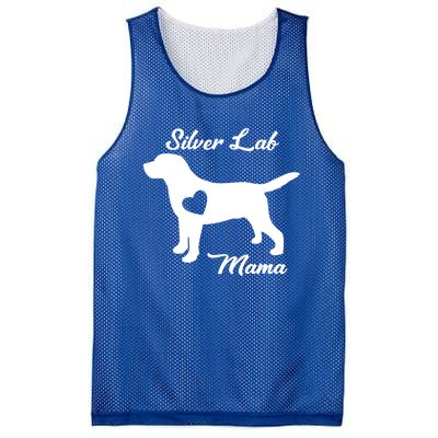 Proud Silver Lab Mama Mom Labrador Retriever Funny Gift Mesh Reversible Basketball Jersey Tank