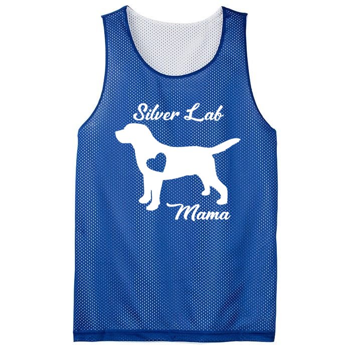 Proud Silver Lab Mama Mom Labrador Retriever Funny Gift Mesh Reversible Basketball Jersey Tank