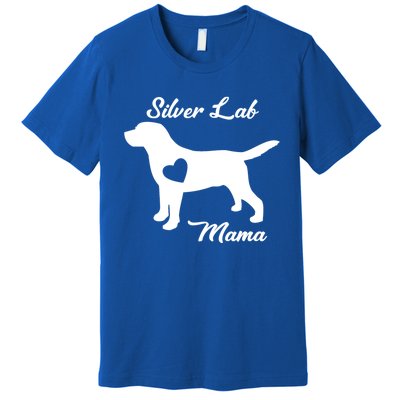 Proud Silver Lab Mama Mom Labrador Retriever Funny Gift Premium T-Shirt