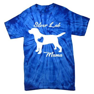 Proud Silver Lab Mama Mom Labrador Retriever Funny Gift Tie-Dye T-Shirt