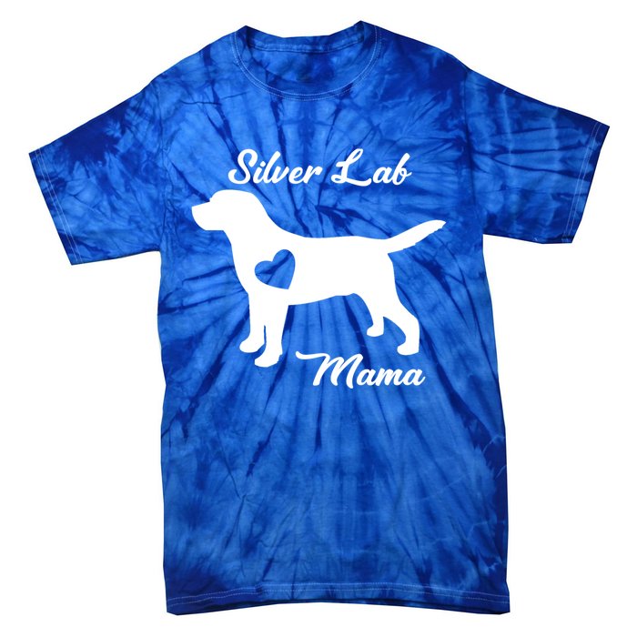 Proud Silver Lab Mama Mom Labrador Retriever Funny Gift Tie-Dye T-Shirt