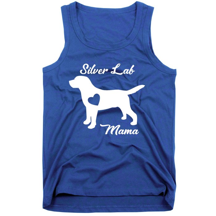 Proud Silver Lab Mama Mom Labrador Retriever Funny Gift Tank Top