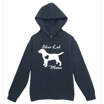 Proud Silver Lab Mama Mom Labrador Retriever Funny Gift Urban Pullover Hoodie