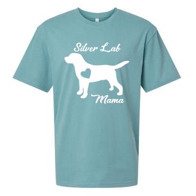 Proud Silver Lab Mama Mom Labrador Retriever Funny Gift Sueded Cloud Jersey T-Shirt