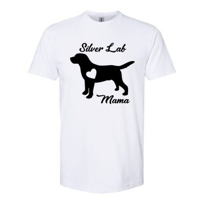 Proud Silver Lab Mama Mom Labrador Retriever Funny Gift Softstyle CVC T-Shirt