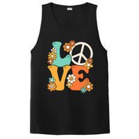 Peace Sign Love 60s 70s Groovy Hippie Theme Party PosiCharge Competitor Tank