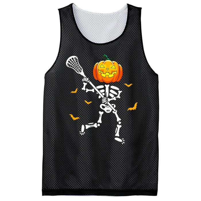 Pumpkin Skeleton Lacrosse Halloween Mesh Reversible Basketball Jersey Tank